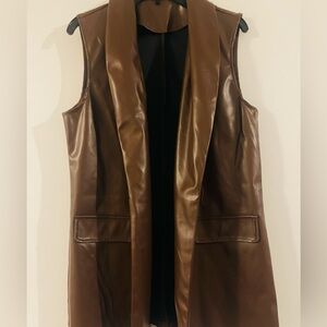 Brown Leather vest